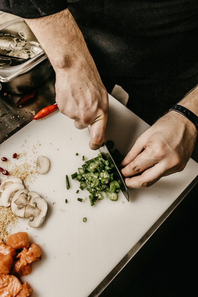 Fresh summer pasta with garden vegetables